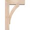 Ekena Millwork Thorton Block Smooth Bracket w/ Offset Brace, Douglas Fir, 5 1/2"W x 16"D x 24"H BKT0604X16X24THR05SDF - alternate 4